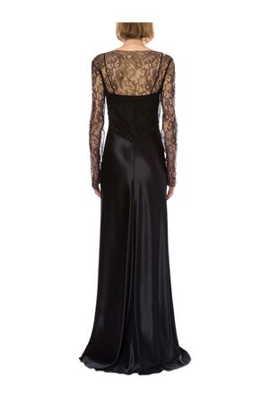 Abito in raso lucido nero ALBERTA FERRETTI | A041366270555